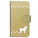 ガールズネオ Galaxy S10+ docomo SC-04L SC-05L/au SCV42 ケース 手帳 (いぬのお散歩 かわいいプードル/ホワイト) SC-04L-PD-GDR-YSZ-0434