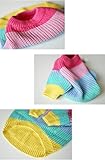 Khemn Regenbogen Strickpullover Hundepullover - Niedliche Hundekleidung für Französische Bulldogge/Englische Bulldogge/Bullterrier/Mops (L)