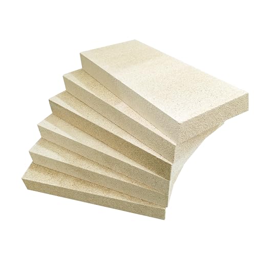 Firebricks,Fire Bricks for Wood Stove,High Temperature Resistant Vermiculite Bricks(2700F),Cuttable and Drillable,Ideal for Wood Stoves and Fireplaces,Size 9