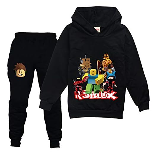 TIK Tok flickor hoodie ny unisex barnkläder kostym pojkar sweatshirt byxor Roblox hatt