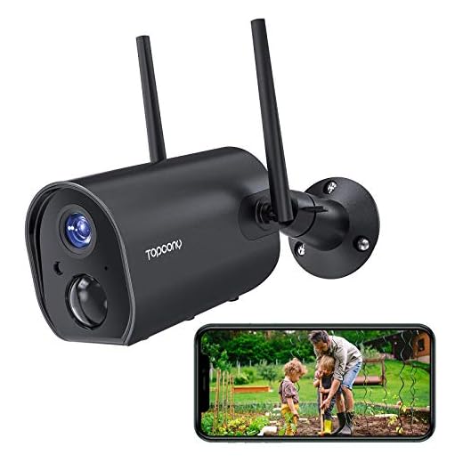 Cámara de Vigilancia con Batería Recargable de 10400mAh, Topcony 1080P Cámara de Seguridad IP WiFi Exterior Inalámbrica con Audio Bidireccional y Detección de Movimiento