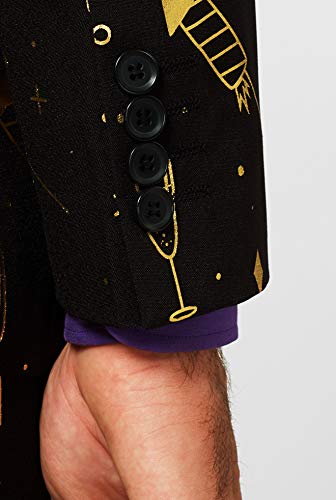 Opposuits Fireworks Suit - US36, Includes Matching Blazer Jacket, Pants & Tie | Slim Fit Ugly Fancy Dress Outfits | New Years Outfit, Office Party, Christmas, Firework Display & Celebration Gatherings - Thumbnail 6
