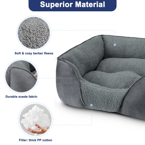 Furtime Extra Large Dog Beds For Extra Large Dogs, Washable Dog Bed Orthopedic Rectangle Puppy Pet Bed, Durable Calming Dog Sofa Bed Soft Sleeping With Anti-Slip Bottom Xl (35"X 25" X 9") #TOP2