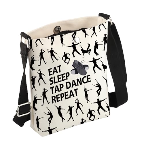 JYTAPP Tap Dancing Crossbody Bag Eat Sleep Tap Dance Repeat Crossbody Purse Bag for Tap Dance Lovers Gifts3