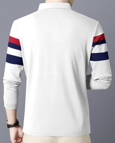 Image of Noble Monk Men's Polycotton Regular Fit Full Sleeves Polo T-Shirt