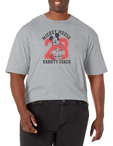 T-Shirt Varsity Disney pour Homme XXL Tall - Haut Sport Gris Chiné Confortable