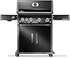 Napoleon Rogue PRO 525 Natural Gas Grill with Infrared Side Burner, Black, Durable 5-Burner Cooking Surface