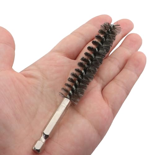 Image of 3PCS Silver Stainless Steel Cleaning Brush Rod Diameter 1 /4 Inch for Electric Drills Impact Drivers Die Grinders
