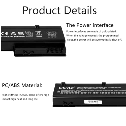 Batterie VH08 HP EliteBook 8560w 8760w pour remplacer bloc usagé - 6