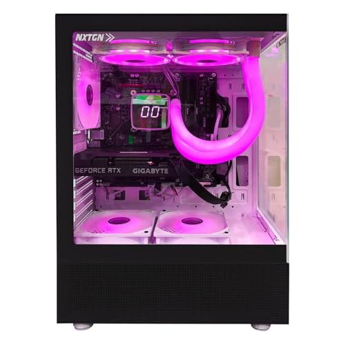 Image of NXTGN XP4 Core i9 14900K 14th Gen Gaming PC | RTX 5060 Ti 16GB | 64GB DDR5 | 1TB NVMe + 4TB HDD | LCD ARGB Liquid Cooler | Z790 WiFi BT | Win11 Pro | Trading, Editing, Streaming, AI & LLM Desktop PC