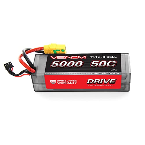 Venom 50C 3S 5000mAh 11.1 LiPo Hardcase Battery with XT90-S Plug