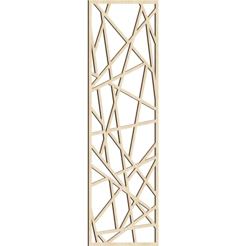 Image of Conway Decorative Pierced Fretwork Wood Wall Panels, 21 3 /8 inchW x 54 3 /8 inchH x 1 /4 inchT, Birch