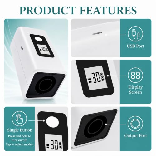 Portable Household Cleaner Kit for Jewelry & Glasses, LCD Display Travel - image 4