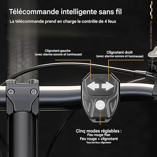 Feu arrière pour vélo et accessoires de cyclisme de sécurité pour