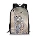 Lustige Grundschüler Schultaschen Nette Bobcat Druck Jungen Mädchen Büchertaschen Lässige Kinder Rucksäcke A