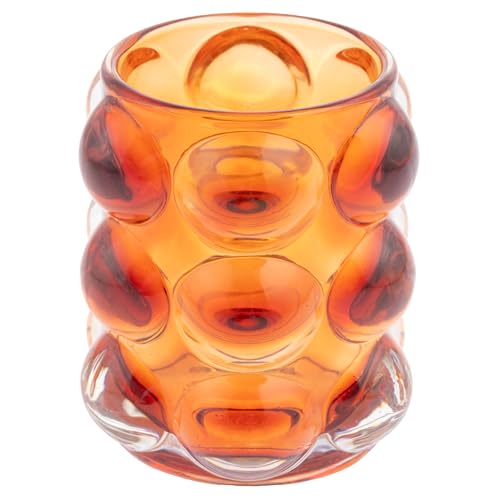 Karma, Lucia Hobnail Photophore en Verre pour décoration de Table, fête prénatale, fête d'anniversaire, Mariage et décoration d'intérieur, cuivre