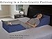 InteVision Ortho Bed Wedge Pillow with a 400 Thread Count, 100% Egyptian Cotton Cover (8