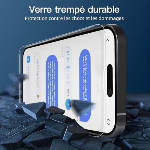 Image of NEW'C 3 Pack Privacy for iPhone 14 Pro Screen Protector (6.1 inch), Enhanced 28-Degree Privacy Angle, Ultra Durable 9H Hardness, Bubble-Free