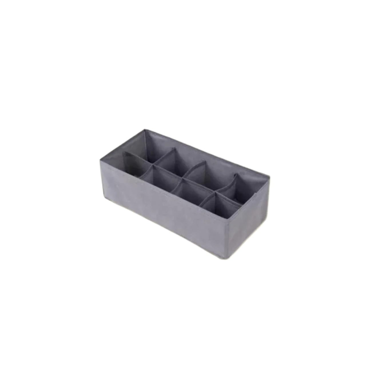 LADFRTYU Sock Storage Box Drawer Underwear Socks Bra Storage Box Clothes Organizer Bag Household Wardrobe Cabinet(Dark gray-8grids)