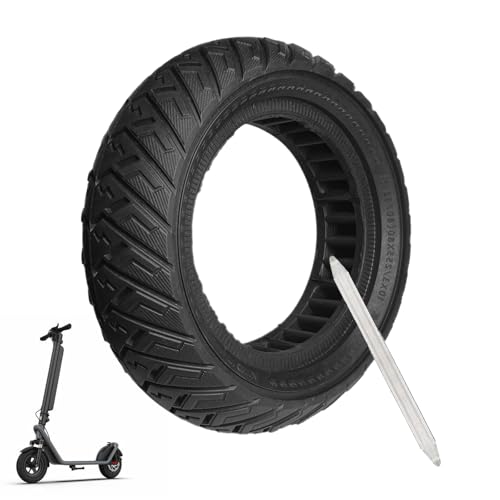 10x3 Off-road Solid Tire, 80/65-6 255x80 Tires Replacement, 10 inch Scooter Tubeless Solid Tire, for Varla Eagle One/Yume y10/Zero 10x/Nanrobot D4 D6 Electric Scooter (1 Pack)