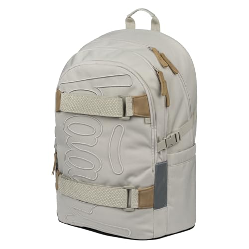 Baagl Sac à dos d'écolier pour garçons, filles, adolescents - Sac à dos pour skateboard - Sac à dos pour enfant avec compartiment pour ordinateur portable et sangle de poitrine pour l'école, le