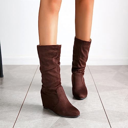 Bottes rétro tendance mi-longues : finitions soignées et doublure douce