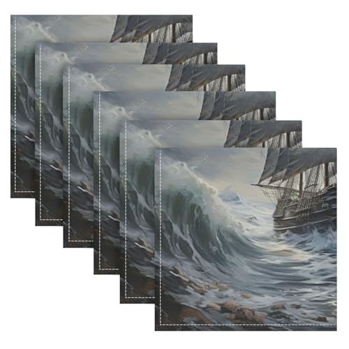 Set de 4 Servilletas de Tela Cuadradas 20x20 pulgadas miniatura 6