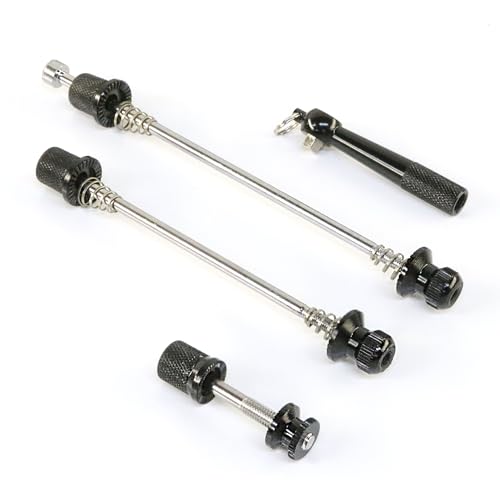 Point Schnellspanner Fahrrad Set mit Schnellspannhebel - VR 180mm HR 145mm - mit Quick Release & Fahrrad Diebstahlschutz ideal für Alltag Tour & Pendler - Kompatibel mit Mountainbike E-Bike Rennrad
