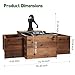 OIPRTGFJ Outdoor Water Fountain,Floor Wooden Rectangular Pump Old-Fashioned Fountain with Flower Box,Electric Decorative Hand Pump, Outdoor Water Feature for Garden Patio Backyard