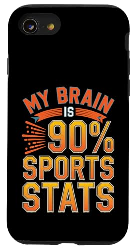 My Brain Is 90% Sports Stats Conocimiento atlético - Carcasa para iPhone SE (2020) / 7 / 8