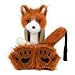 HAOAN Faux Fur Cat Masks Fox Tail and Paw Gloves Set Plush Halloween Parties Cosplay Costume Accessories