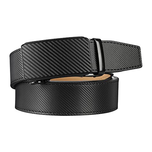 Image of Lavemi Men's Real Leather Ratchet Dress Casual Belt, Cut to Exact Fit,Elegant Gift Box