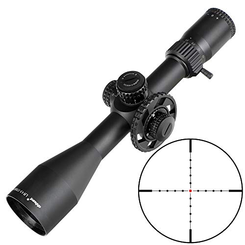 Ohhunt LR 4.5-27x50 SFIR Lunettes de visée Mil Dot Verre Gravé à l'eau-Forte Réticule Rouge Illumination Côté Tourelles Parallax Verrouiller Réinitialiser Riflescope (with Dovetail Rings)