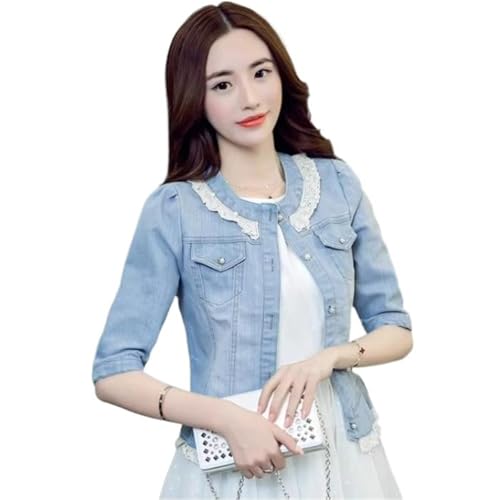 Veste en jean pour femmes veste courte ajustée résolvant le manque de structure
