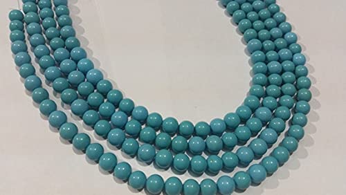 Perles turquoise LKBEADS 7mm fil 8" pour fabriquer un cadeau unique