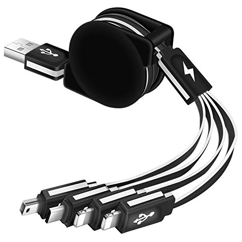 (2 Pack) Multi USB Cable, Retractable 4 in 1 Multiple Charging Adapter Connector with Phone/Micro US - //coolthings.us