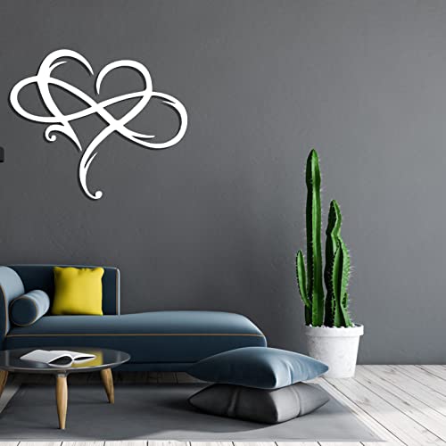 Metal Wall Art Wall Decoration Heart Made of Metal, Personalised Wall Sign, Metal Love Wall Decoration, Wall Hanging Decor - Image 2