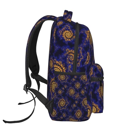 Sac à dos résistant à l'eau bleu tie-dye pour marche et trajets urbains - 4