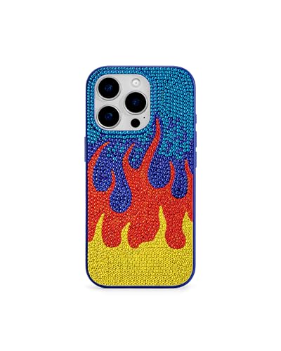 Image of JW PEI Flame Pattern Phone Case - Multicolor Blue