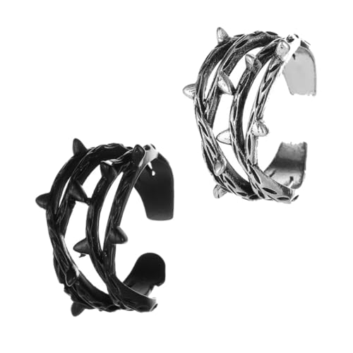 Collier vintage et bague en alliage travaillé aux détails gothiques fins