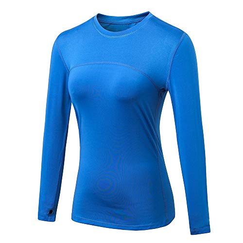 KKmoon Novas blusas femininas de ioga para ginástica sexy roupas esportivas de gola redonda mangas c