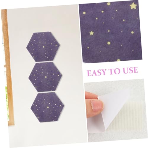 Tableau d'affichage mural panneaux hexagonaux en feutre polyester pour notes - 5
