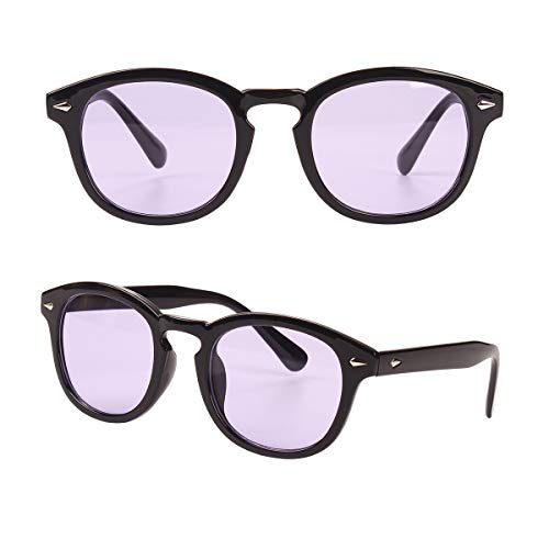 Image of Bestum Retro Inspired Sunglasses With Rivets Tinted Lens UV400