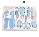 MUMMAMIA 10 Pieces Baby Toddlers Manicure Grooming kit with Nail, Hair, Ear Grooming Tools (Pink) gallery image