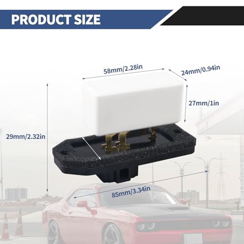 Image of HVAC Fan Blower Motor Resistor Replacement for 1997-2008 Dodge Ram 1500 2500 3500 Pickup, 1993-1999 Jeep Grand Cherokee, HVAC Fan Resistor Replaces RU109 973020 4720278 68004241AA 6800459AA 5012212AA