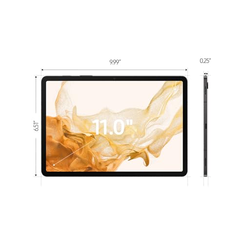 Image of Samsung Galaxy Tab S8 27.94 cm (11 inch) Display, RAM 8 GB, ROM 128 GB Expandable, S Pen in-Box, Wi-Fi Tablet, Graphite