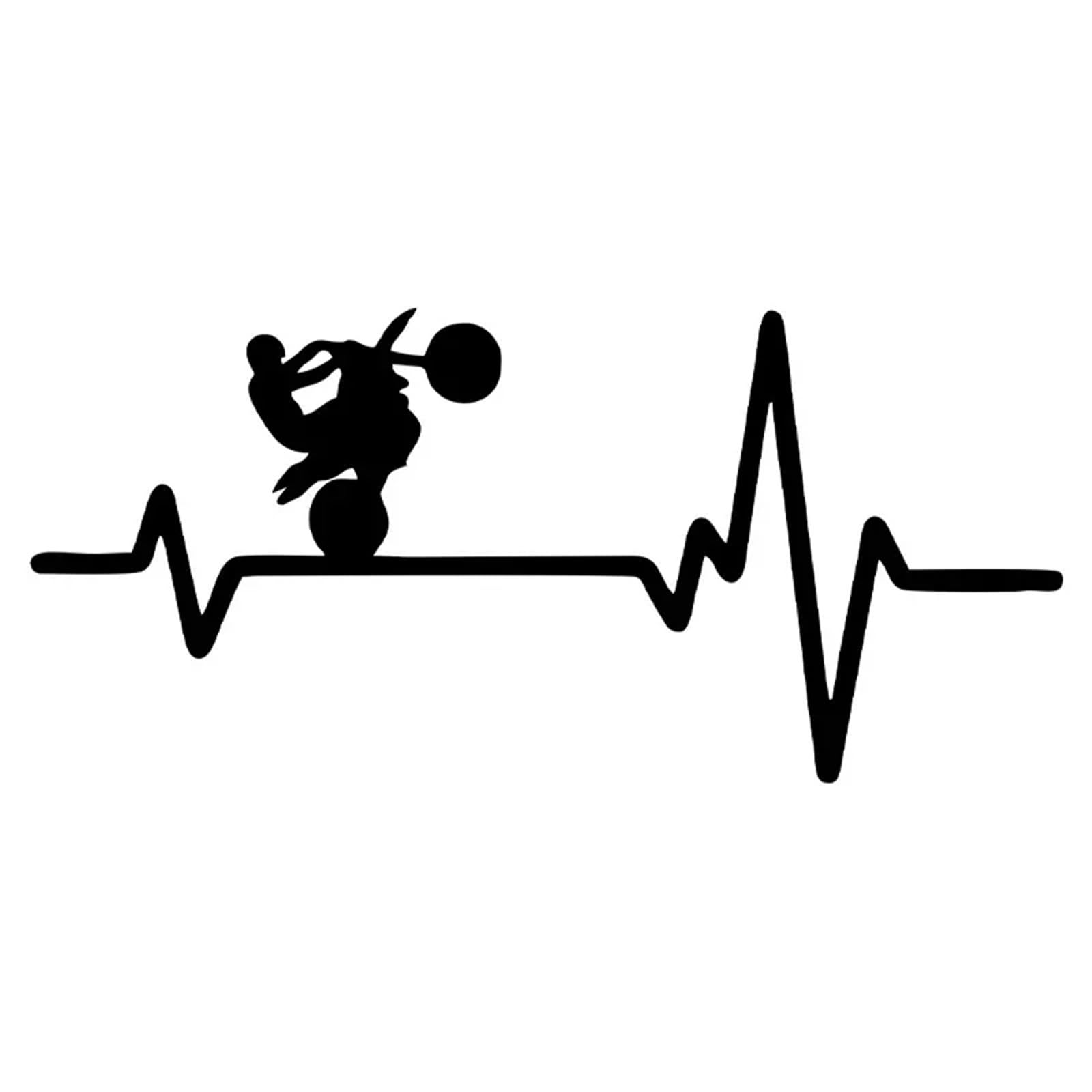 FGLFPXI Dirt Bike Motorcycle Tires Heartbeat Creative On Car Stickers and Decals Funny Motorcycle Stickers
