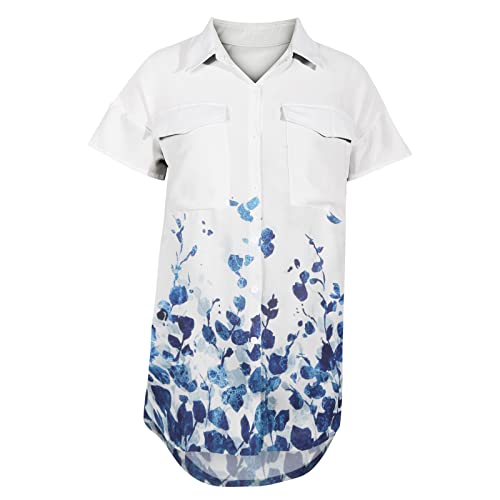 Roupa feminina de outono e inverno, manga curta, linho, algodão, com botões, estampada, cardigã para
