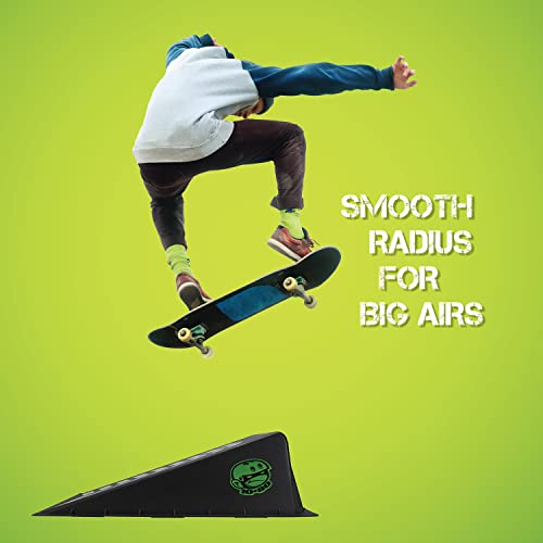 Ten-Eighty Mini Kicker Launch Ramp For Skates, Skateboards, Bikes, And Scooters, Black #TOP3