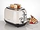 Korona 21666 Toaster | 2 Scheiben | Creme | Röstgrad-Anzeige | Auftauen | Rösten | Aufwärmen | 810 Watt | Brötchenaufsatz | Krümelschublade | Brotscheiben-Zentrierung